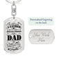 To My dad, personalise your gift if you wish