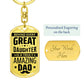 Dad, I am great because you are behind me.