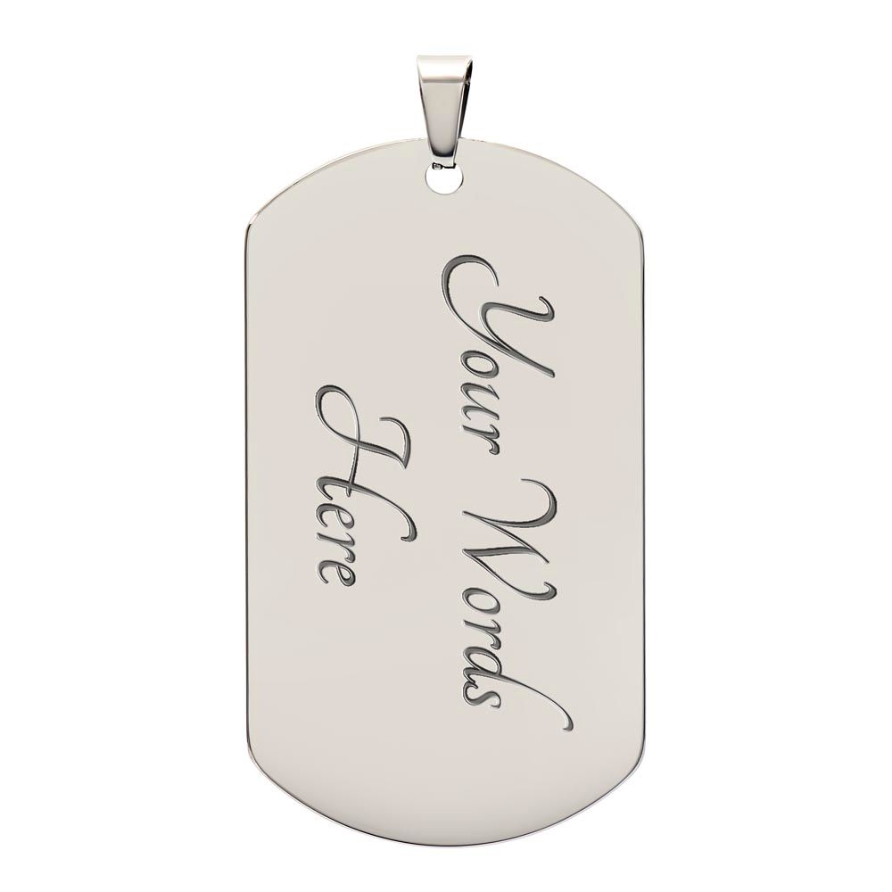 DOG TAG NECKLACE GIFT FOR YOUR DAD