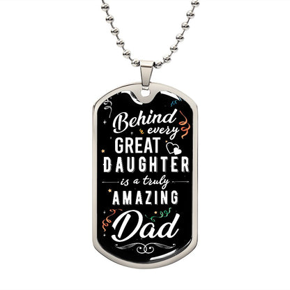DOG TAG NECKLACE GIFT FOR YOUR DAD