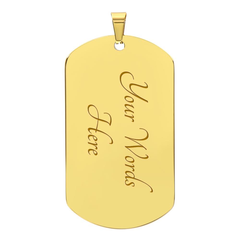 DOG TAG NECKLACE GIFT FOR YOUR DAD