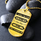 I am the father that Stepped Up - Dog tag necklace gift for dad