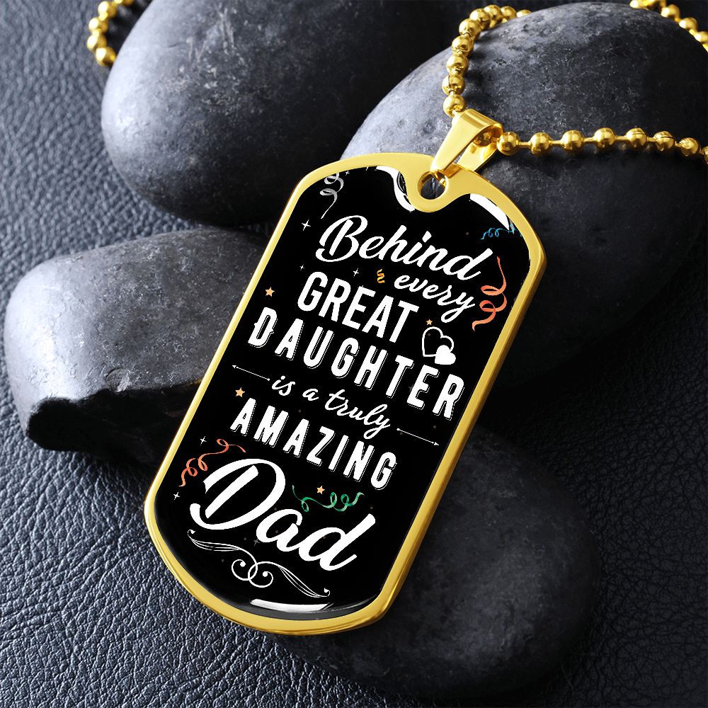 DOG TAG NECKLACE GIFT FOR YOUR DAD