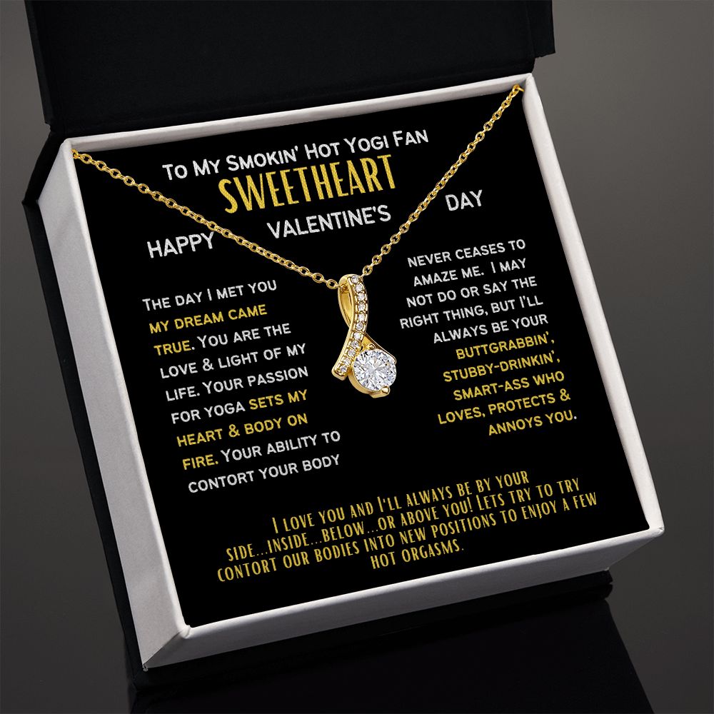 To My Yogi Fan Wife or Girlfriend on a Valentine's Day.