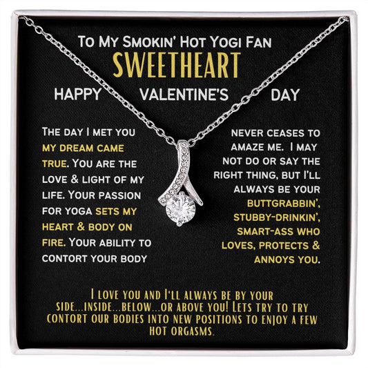 To My Yogi Fan Wife or Girlfriend on a Valentine's Day.
