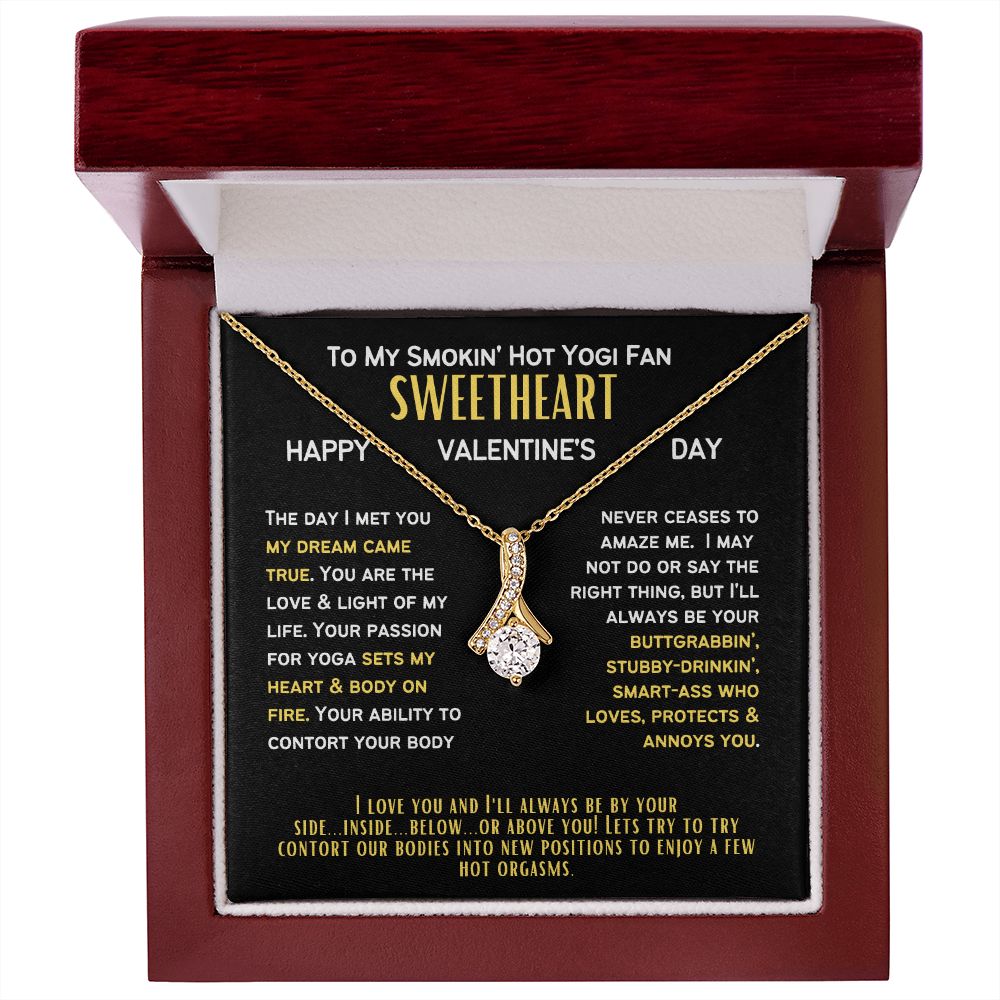 To My Yogi Fan Wife or Girlfriend on a Valentine's Day.