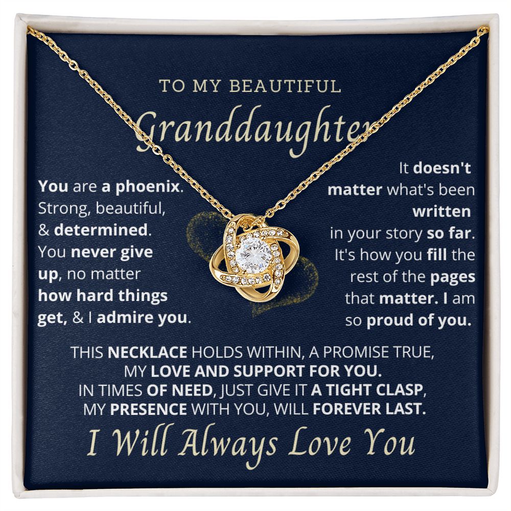 To my beautiful granddaughter.