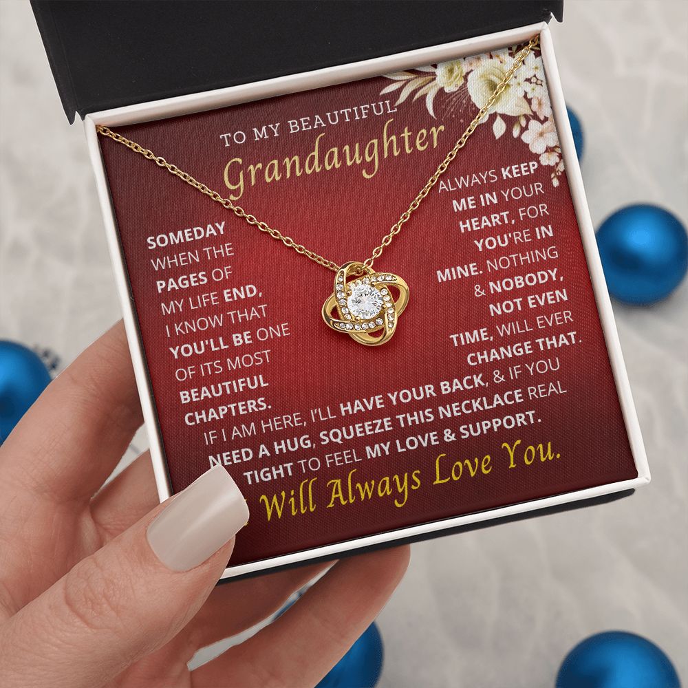To my beautiful granddaughter.