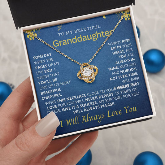 To my beautiful granddaughter.