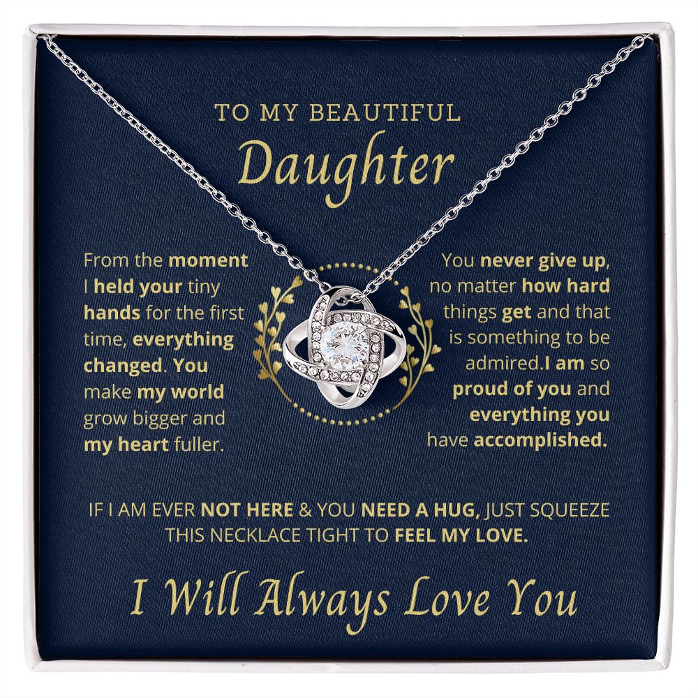 To My beautiful Daughter- Necklace Gift