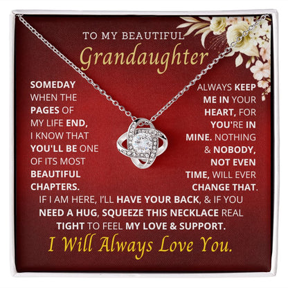 To my beautiful granddaughter.