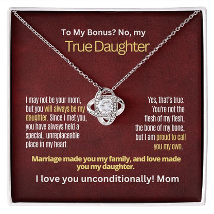 To My Bonus, but True Daughter.