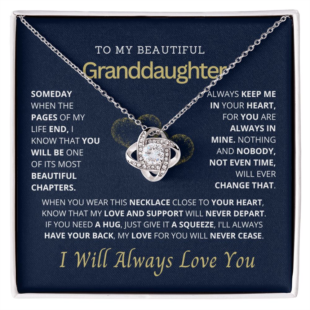 To my beautiful granddaughter.