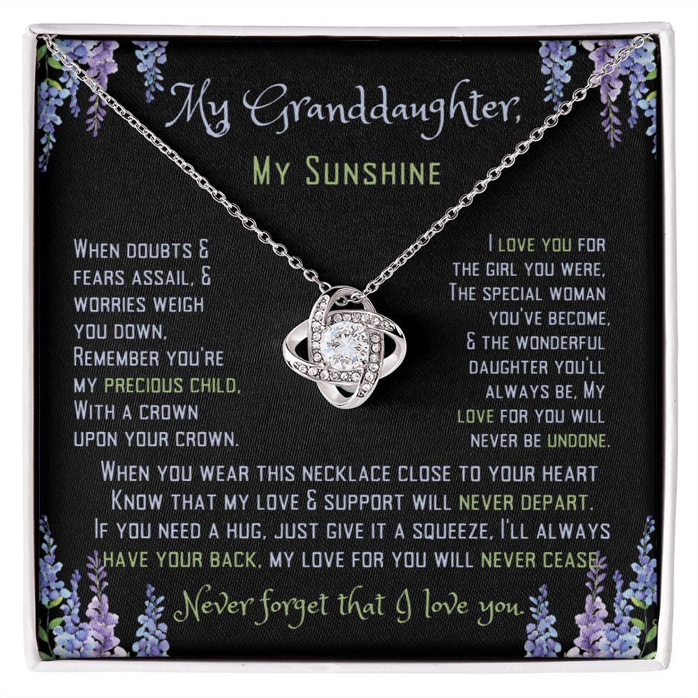 To My Sunshine, My Granddaughter.
