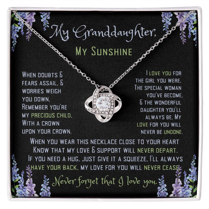 To My Sunshine, My Granddaughter.