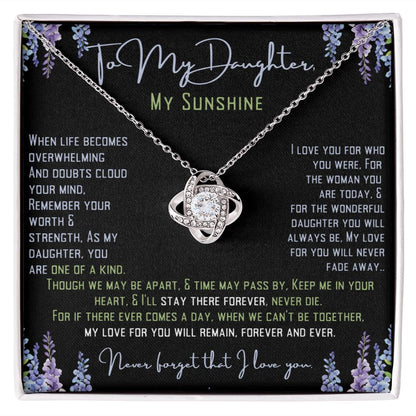 To My Sunshine, My Daughter.