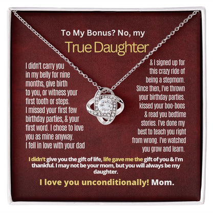 To My Bonus, but True Daughter.