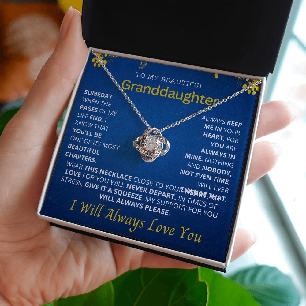 To my beautiful granddaughter.