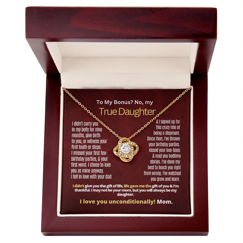 To My Bonus, but True Daughter.