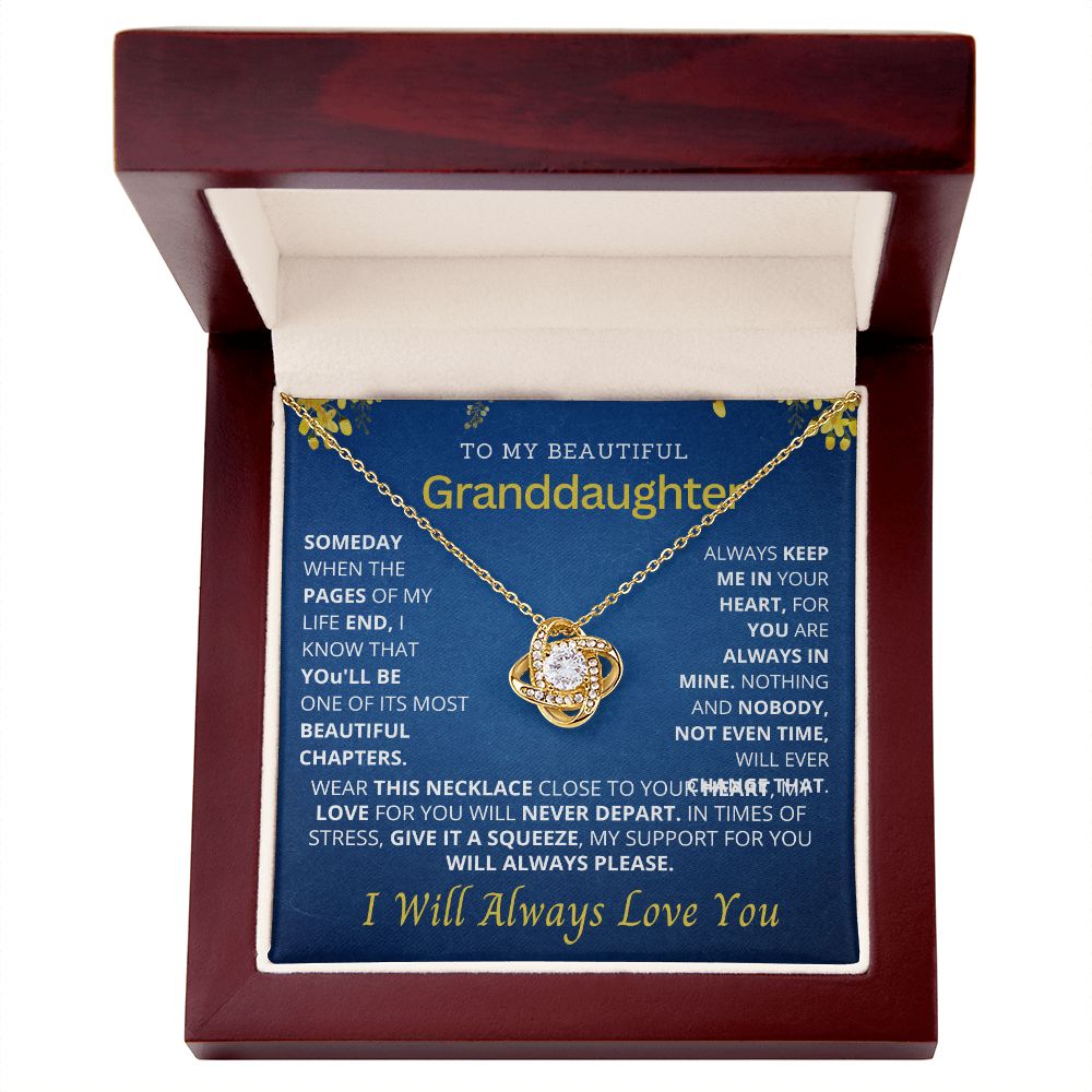 To my beautiful granddaughter.