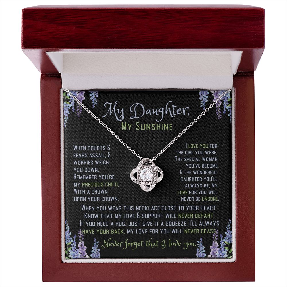 To My Sunshine, My Daughter,