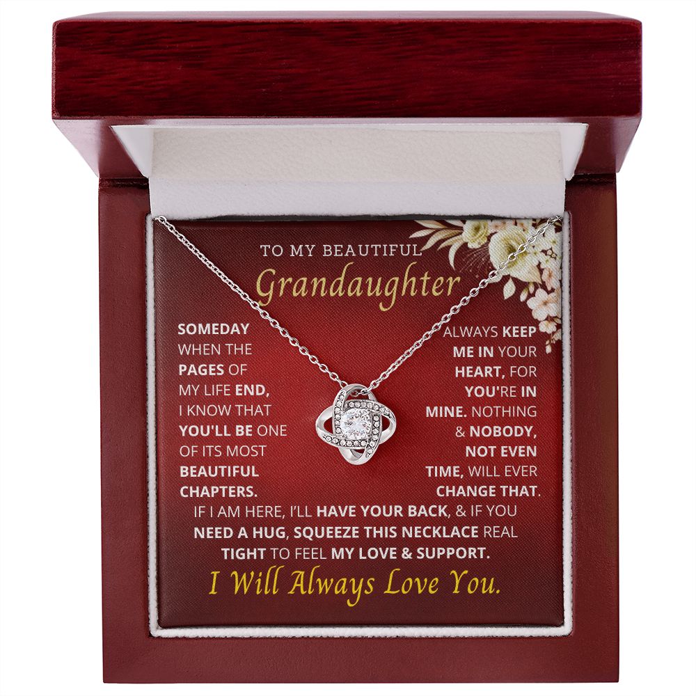 To my beautiful granddaughter.