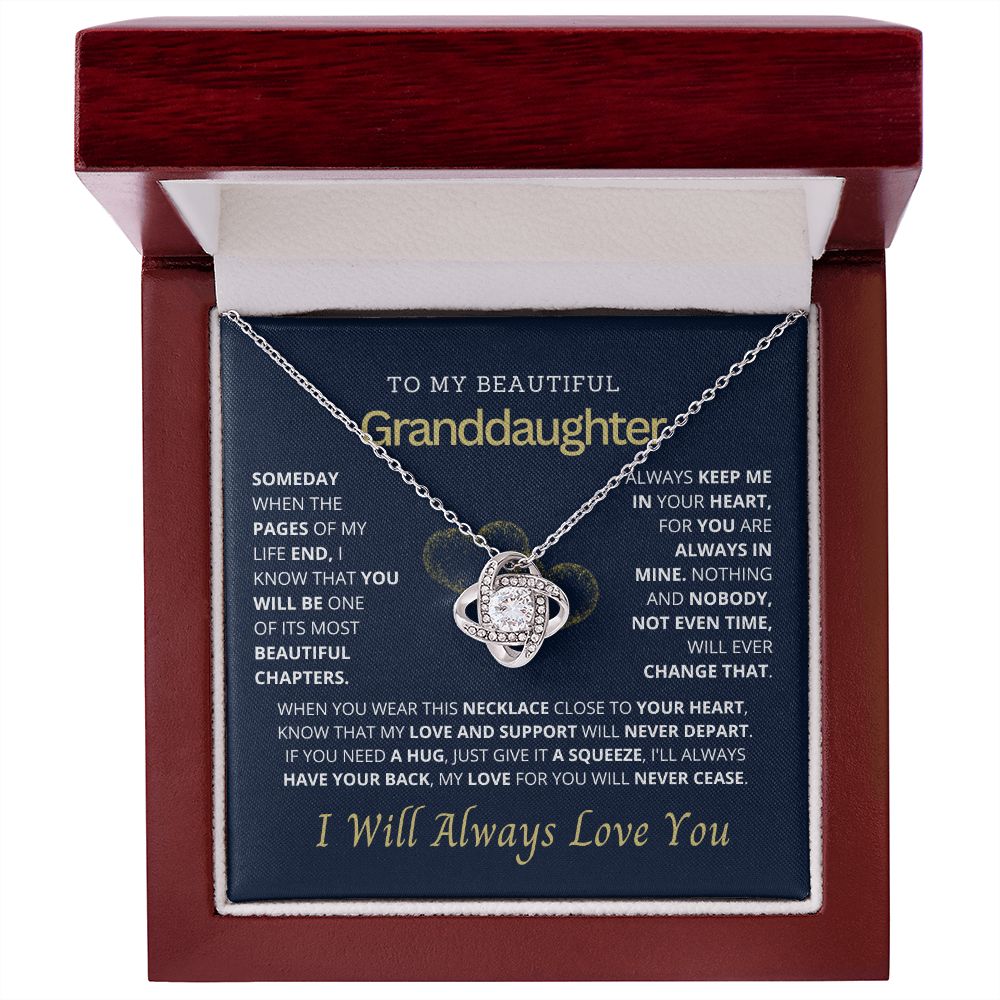 To my beautiful granddaughter.