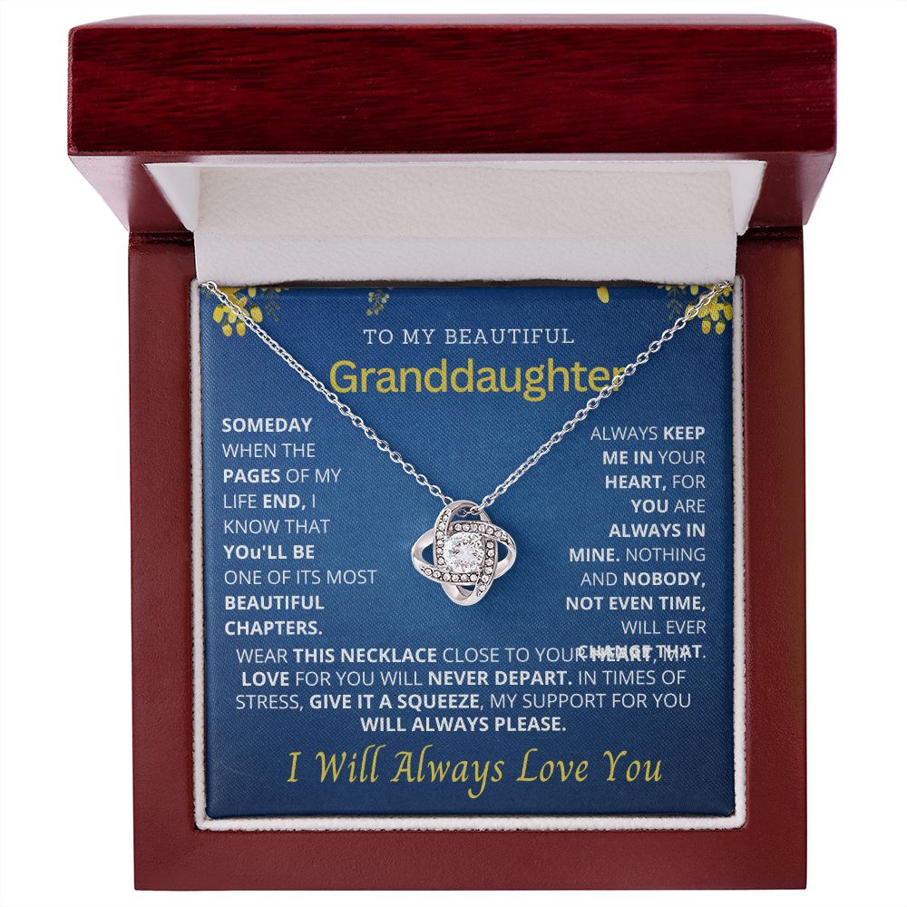 To my beautiful granddaughter.