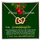 To my pretty granddaughter my gift for Christmas
