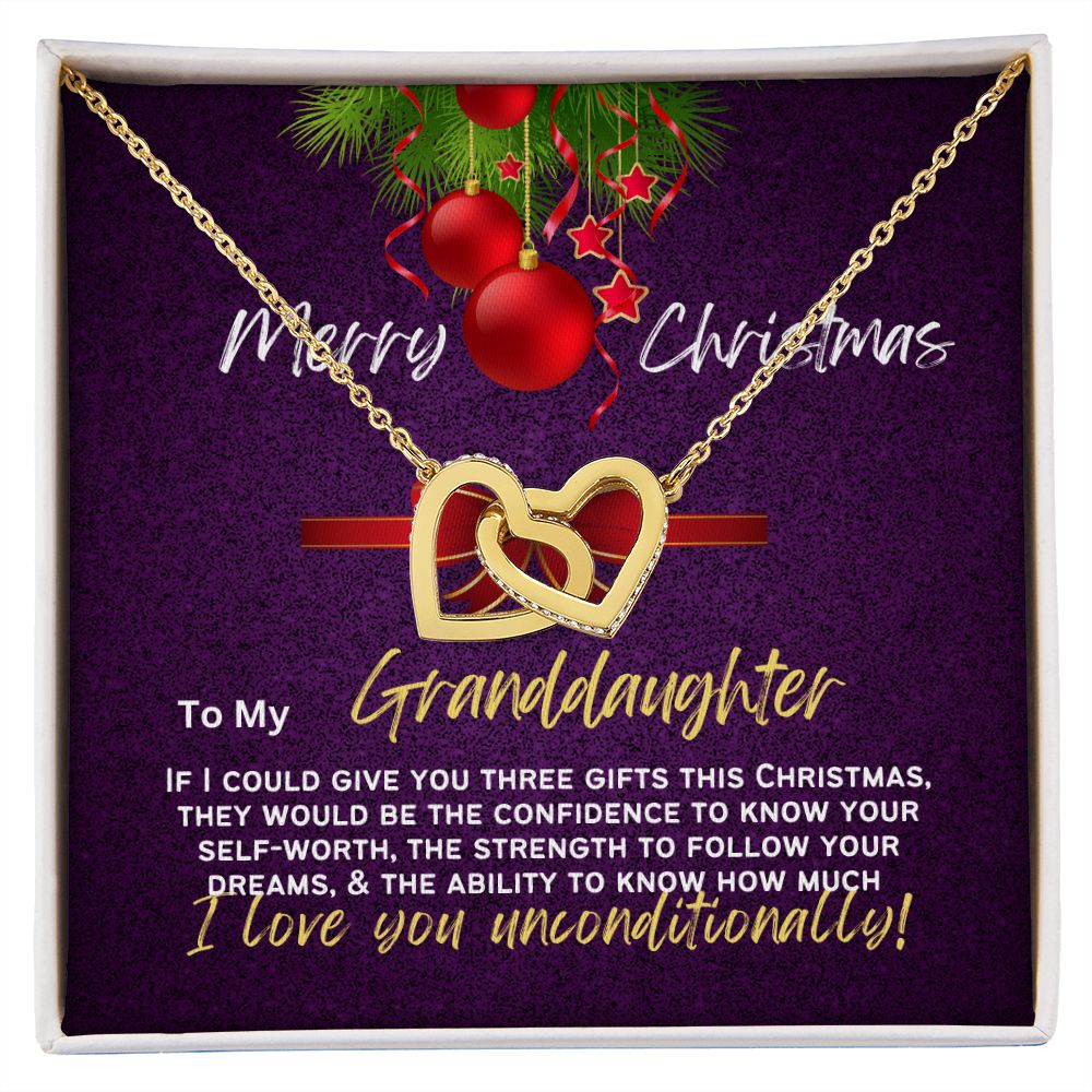 To my pretty granddaughter my gift for Christmas