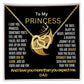 To My Princess Daughter remember that you never loose.