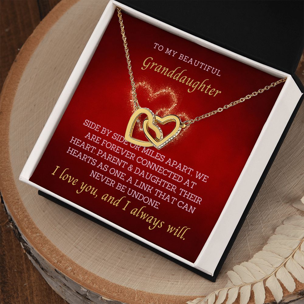 My Granddaughter, our hearts are connected by an unbreakable link!