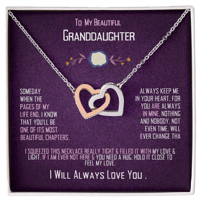 To My Granddaughter, important pages of my life book.