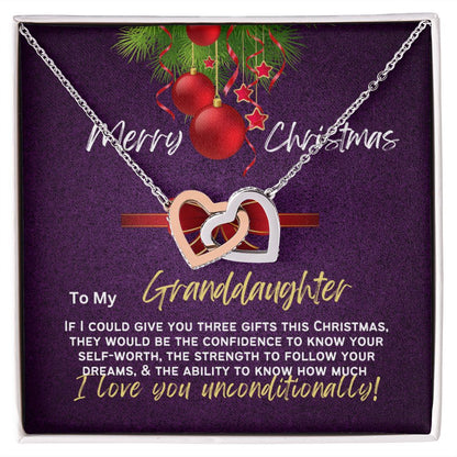 To my pretty granddaughter my gift for Christmas