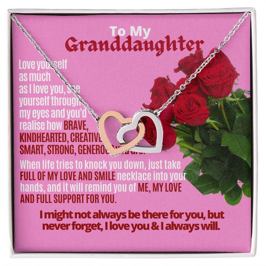 To My Granddaughter, Love yourself.