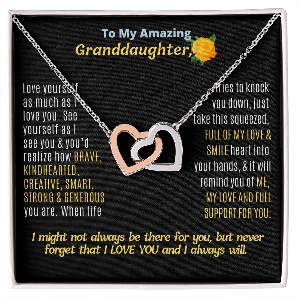 To My Granddaughter, love yourself.