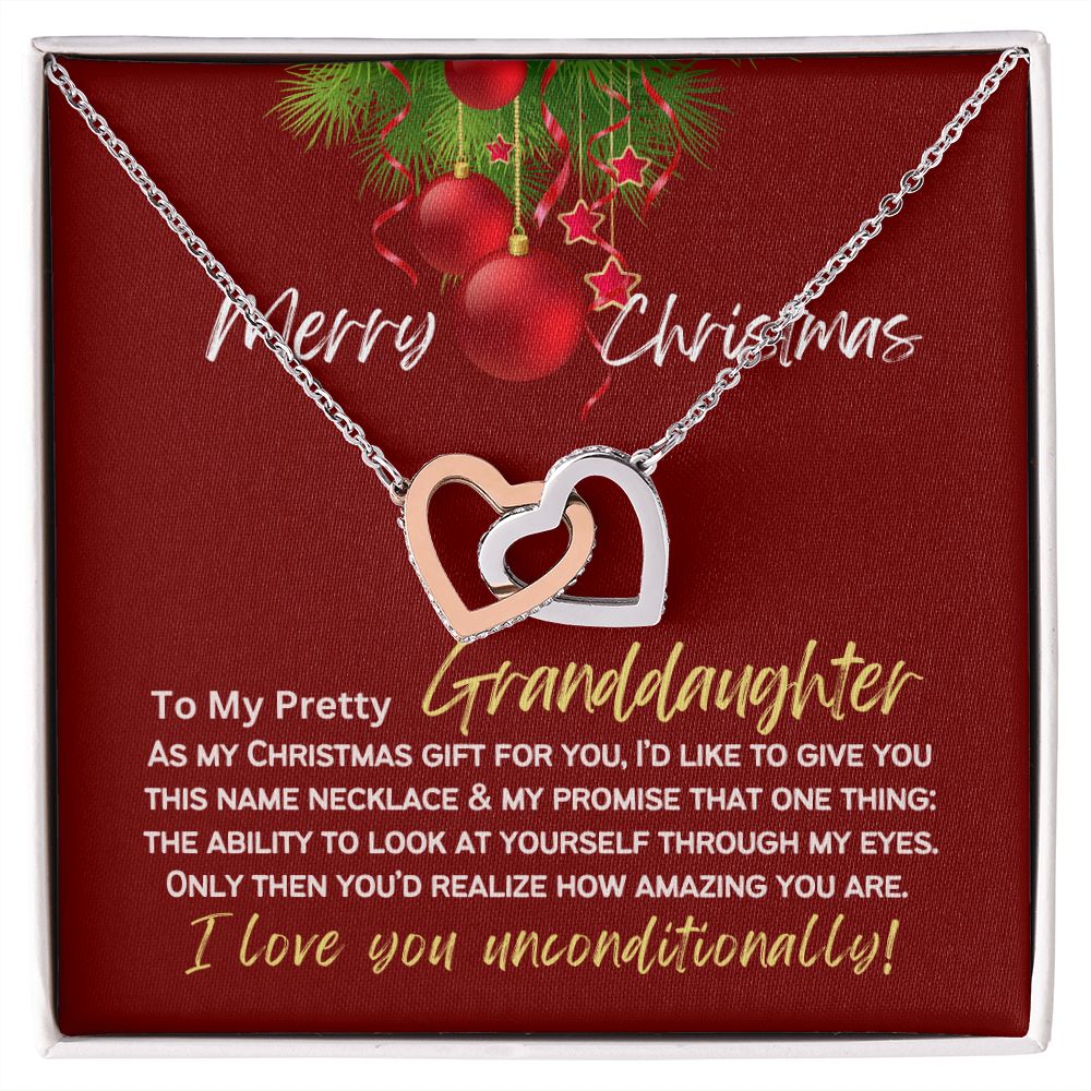 To my pretty granddaughter my gift for Christmas