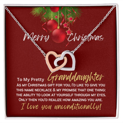 To my pretty granddaughter my gift for Christmas