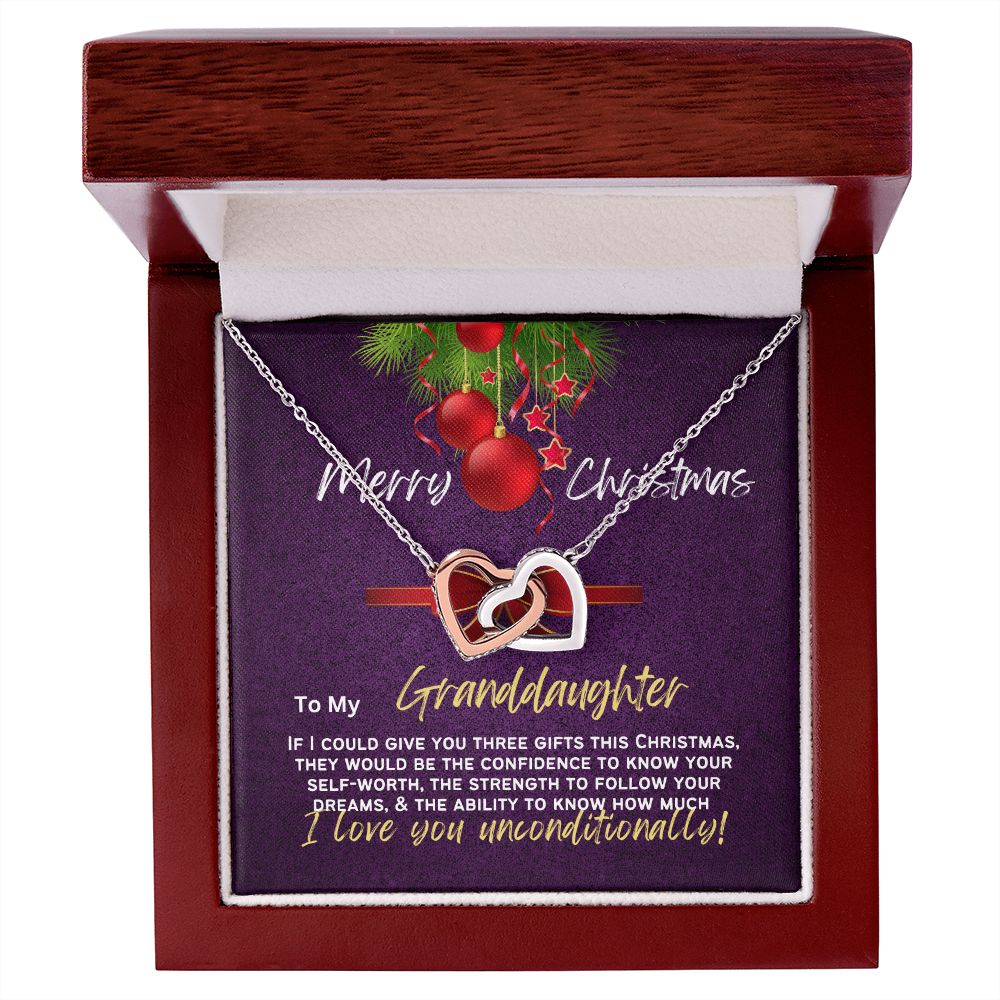 To my pretty granddaughter my gift for Christmas