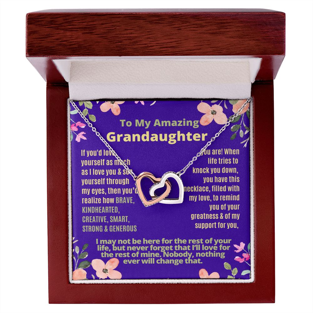 To My Granddaughter, love yourself.
