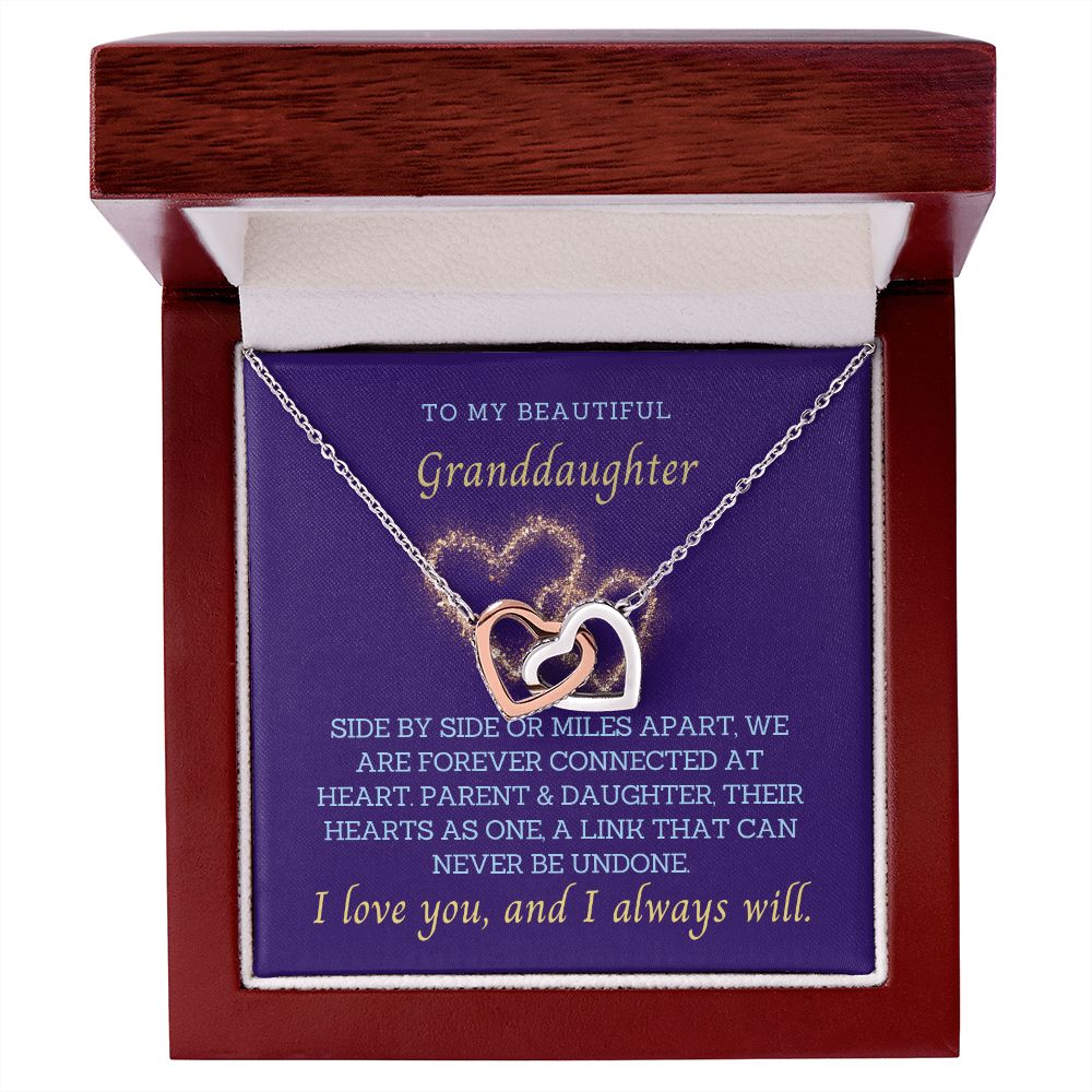 My Granddaughter, our hearts are connected by an unbrakable link !