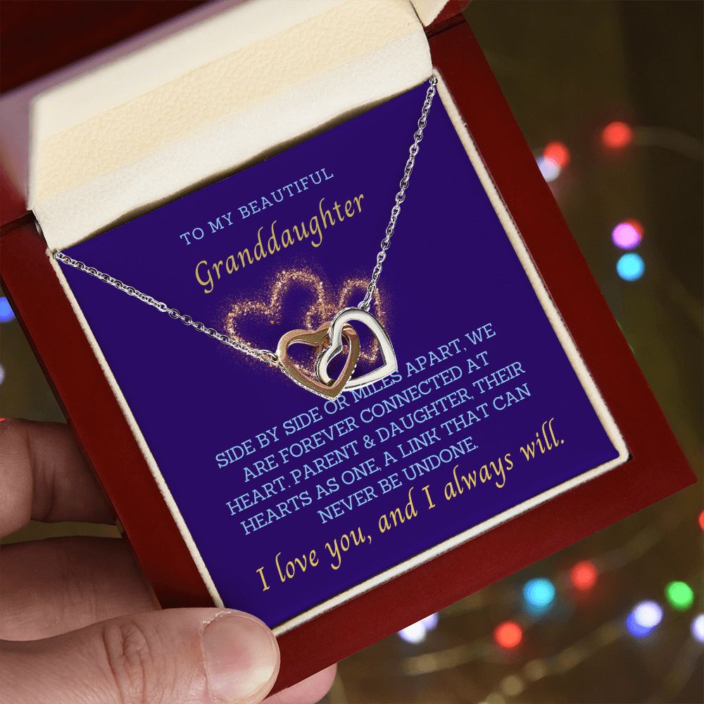 My Granddaughter, our hearts are connected by an unbrakable link !