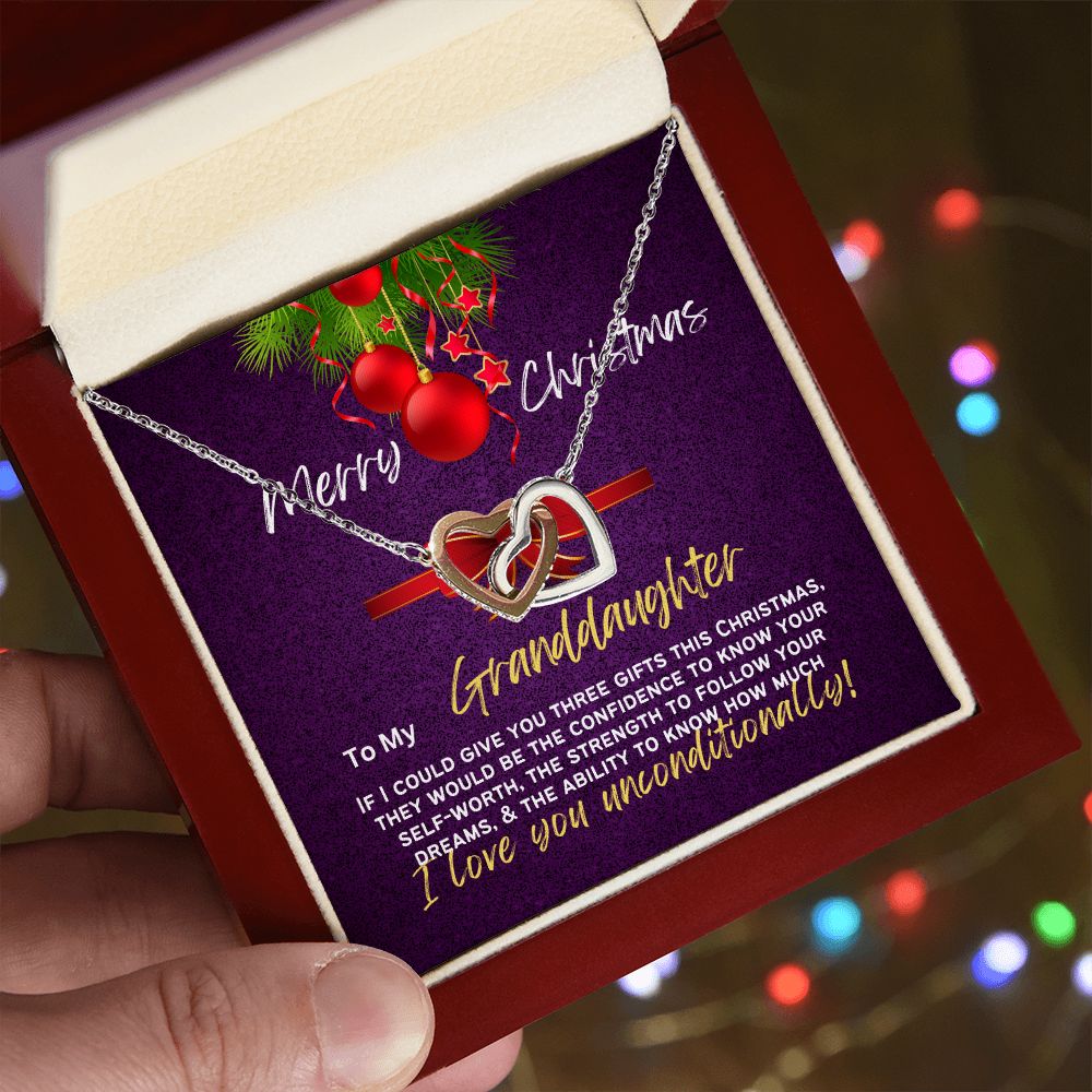To my pretty granddaughter my gift for Christmas