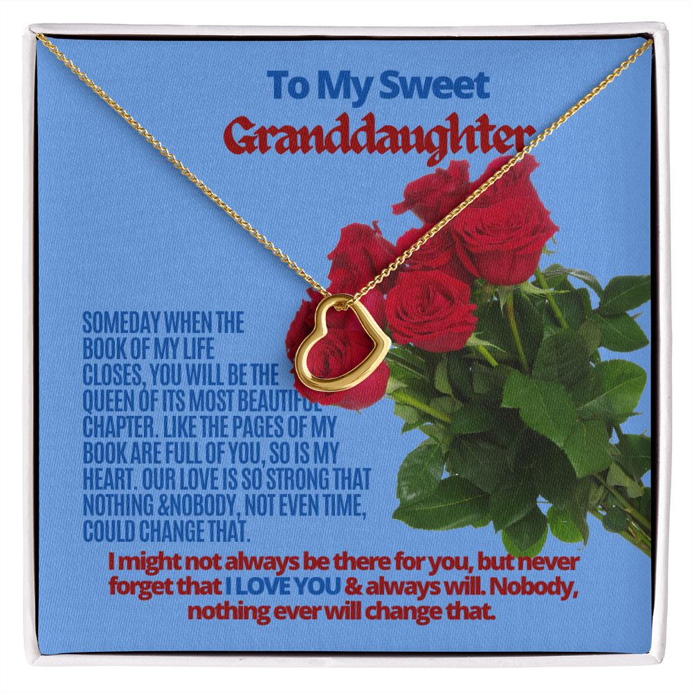 To My Granddaughter, you are an important part of my life book.