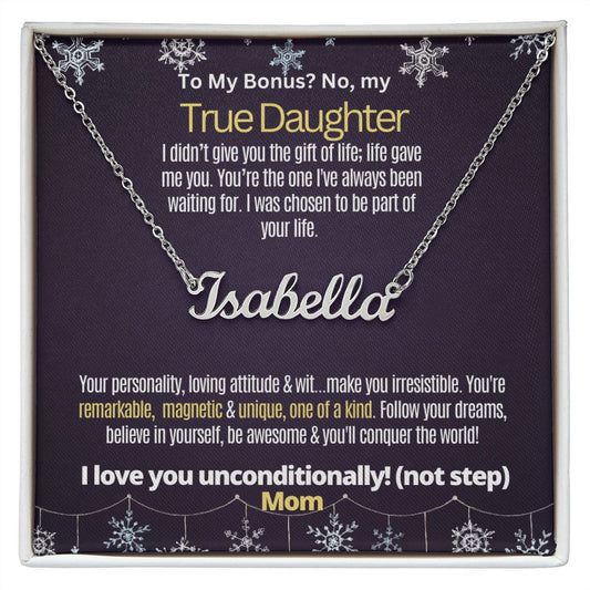 Bonus but true daughter