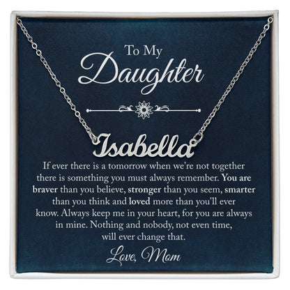 Custom Name Necklace Gift - To My Daughter - Order now for Free Shipping Before Cut off Dates