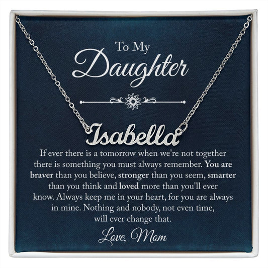 Custom Name Necklace Gift - To My Daughter - Order now for Free Shipping Before Cut off Dates