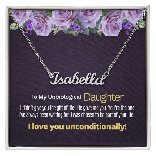 To my umbilical daughter.