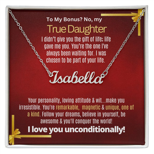 Bonus but true daughter Gift of life
