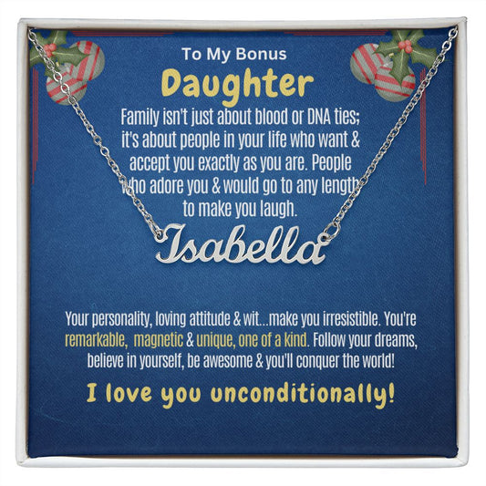Bonus daughter Family is not only blood.